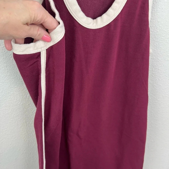 Rag & Bone Coast Two-Tone French Modal-blend Terry Mini Dress Claret Medium - Picture 9 of 12